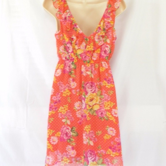 Forever 21 Dress/Top Beautiful Floral S/P Lined - Picture 4 of 4